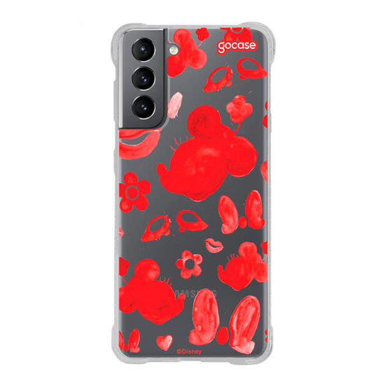 Capinha para celular Mickey & Amigos - Minnie Elementos em Tinta