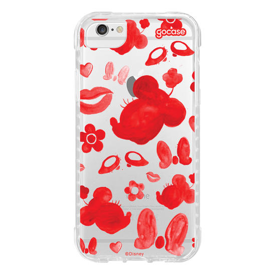 Capinha para celular Mickey & Amigos - Minnie Elementos em Tinta