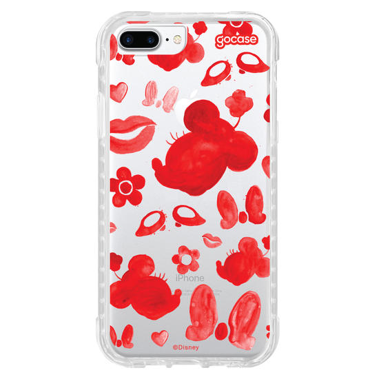 Capinha para celular Mickey & Amigos - Minnie Elementos em Tinta