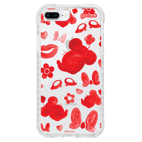 Capinha para celular Mickey & Amigos - Minnie Elementos em Tinta
