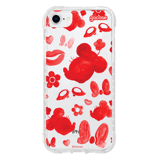 Capinha para celular Mickey & Amigos - Minnie Elementos em Tinta