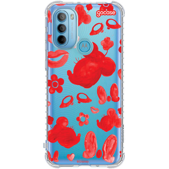 Capinha para celular Mickey & Amigos - Minnie Elementos em Tinta