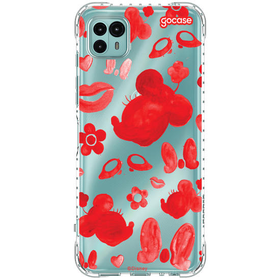 Capinha para celular Mickey & Amigos - Minnie Elementos em Tinta