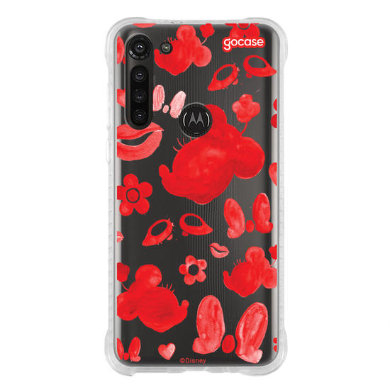 Capinha para celular Mickey & Amigos - Minnie Elementos em Tinta