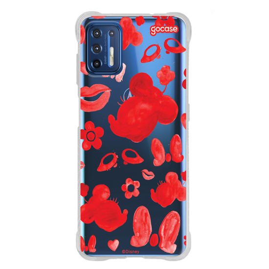 Capinha para celular Mickey & Amigos - Minnie Elementos em Tinta