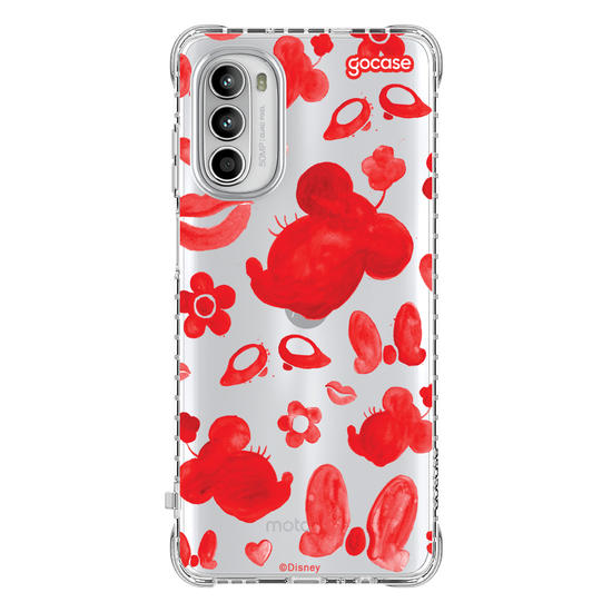 Capinha para celular Mickey & Amigos - Minnie Elementos em Tinta