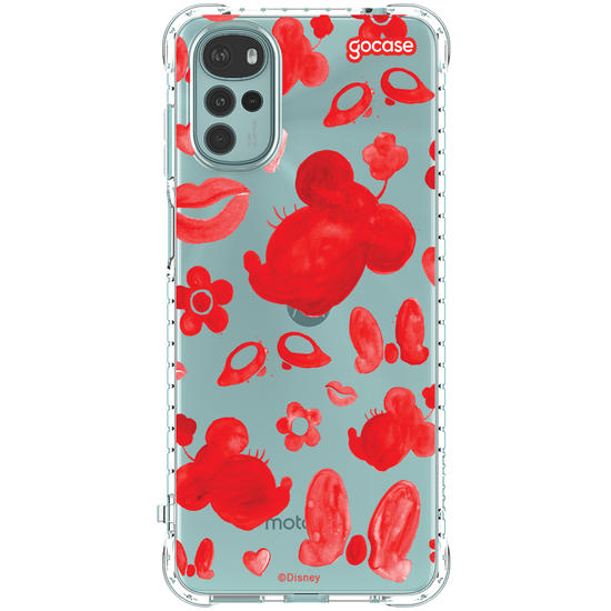 Capinha para celular Mickey & Amigos - Minnie Elementos em Tinta