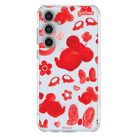 Capinha para celular Mickey & Amigos - Minnie Elementos em Tinta