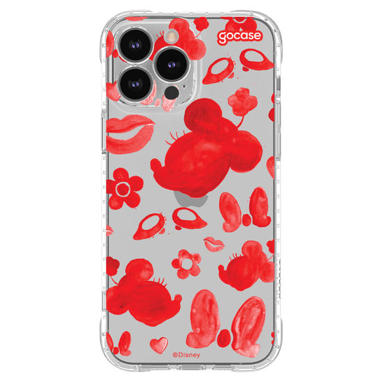 Capinha para celular Mickey & Amigos - Minnie Elementos em Tinta