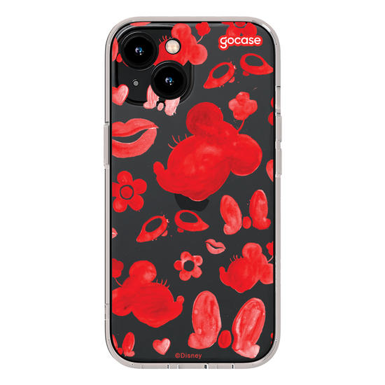 Capinha para celular Mickey & Amigos - Minnie Elementos em Tinta
