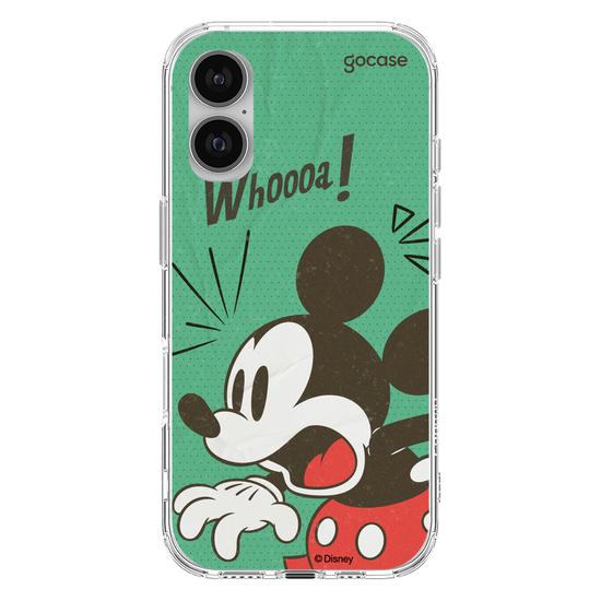 Capinha para celular Mickey & Amigos - Quadrinho Vintage Mickey Assustado