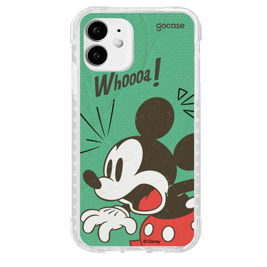 Capinha para celular Mickey & Amigos - Quadrinho Vintage Mickey Assustado