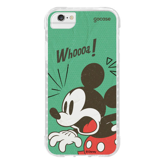 Capinha para celular Mickey & Amigos - Quadrinho Vintage Mickey Assustado