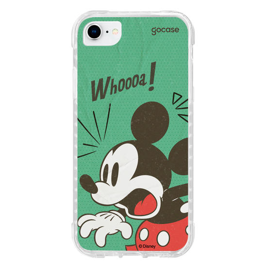 Capinha para celular Mickey & Amigos - Quadrinho Vintage Mickey Assustado