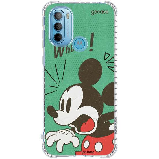 Capinha para celular Mickey & Amigos - Quadrinho Vintage Mickey Assustado