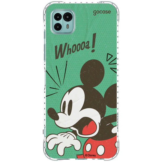 Capinha para celular Mickey & Amigos - Quadrinho Vintage Mickey Assustado