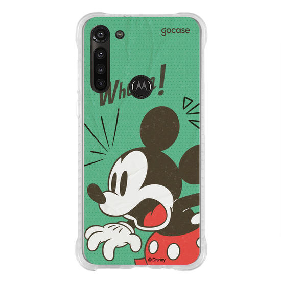 Capinha para celular Mickey & Amigos - Quadrinho Vintage Mickey Assustado