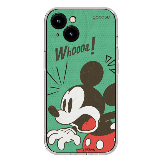 Capinha para celular Mickey & Amigos - Quadrinho Vintage Mickey Assustado
