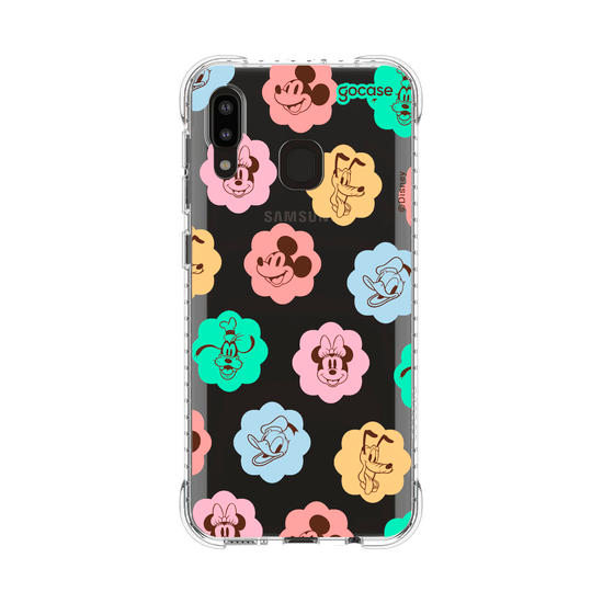 Capinha para celular Mickey & Amigos - Rostinhos em Flores