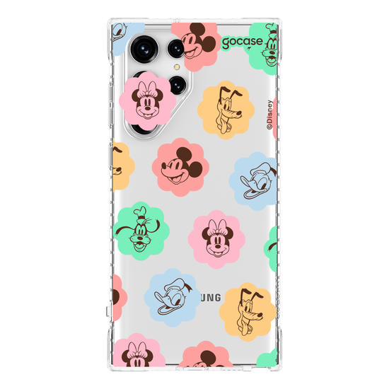 Capinha para celular Mickey & Amigos - Rostinhos em Flores
