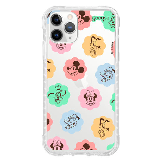 Capinha para celular Mickey & Amigos - Rostinhos em Flores