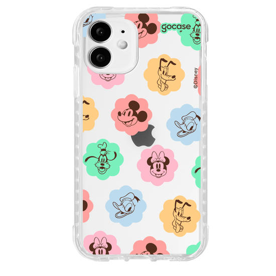Capinha para celular Mickey & Amigos - Rostinhos em Flores