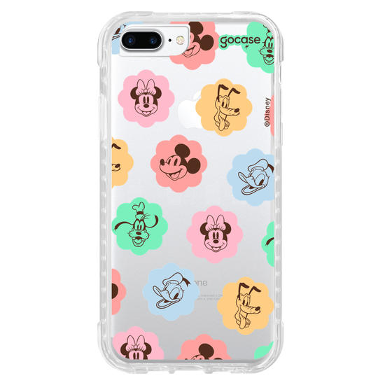 Capinha para celular Mickey & Amigos - Rostinhos em Flores