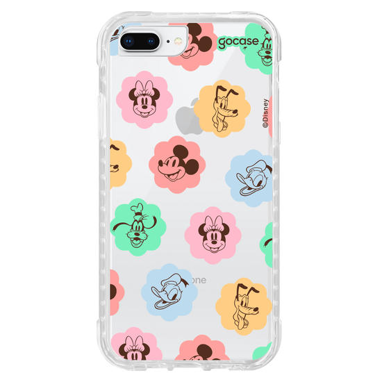 Capinha para celular Mickey & Amigos - Rostinhos em Flores