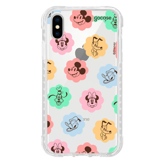 Capinha para celular Mickey & Amigos - Rostinhos em Flores