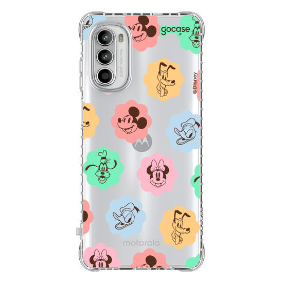 Capinha para celular Mickey & Amigos - Rostinhos em Flores