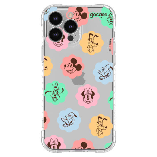 Capinha para celular Mickey & Amigos - Rostinhos em Flores