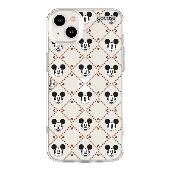 Capinha para celular  Mickey - Padrão Xadrez com Iniciais
