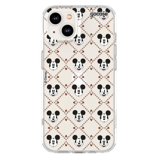 Capinha para celular  Mickey - Padrão Xadrez com Iniciais