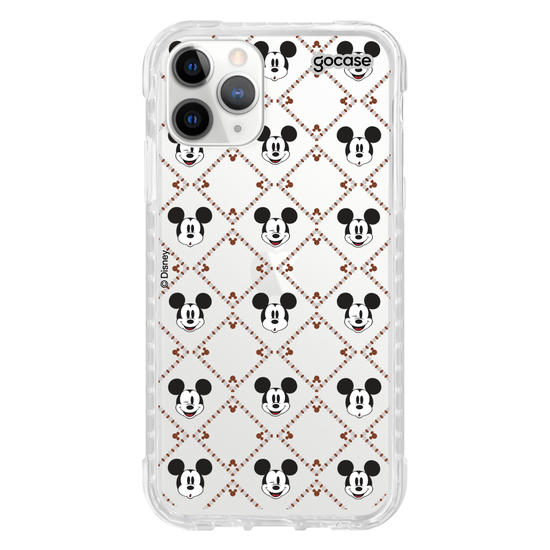 Capinha para celular  Mickey - Padrão Xadrez com Iniciais