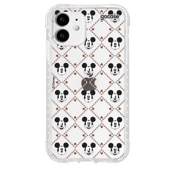 Capinha para celular  Mickey - Padrão Xadrez com Iniciais