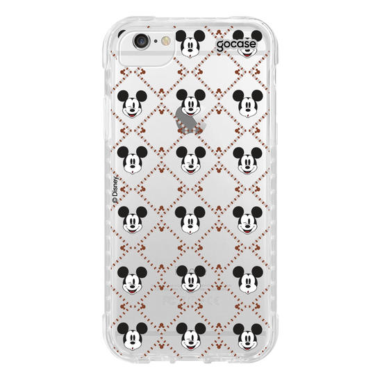 Capinha para celular  Mickey - Padrão Xadrez com Iniciais