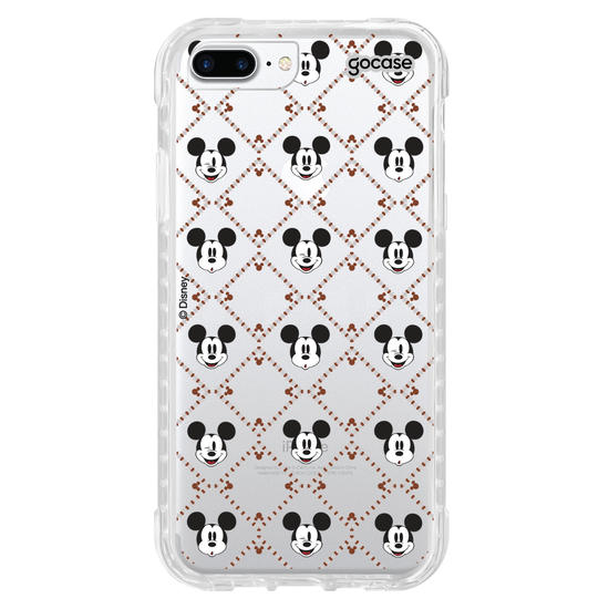 Capinha para celular  Mickey - Padrão Xadrez com Iniciais