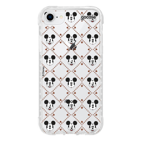 Capinha para celular  Mickey - Padrão Xadrez com Iniciais