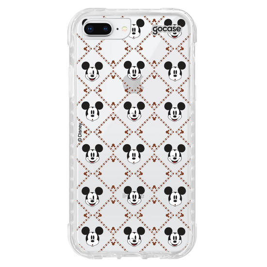 Capinha para celular  Mickey - Padrão Xadrez com Iniciais