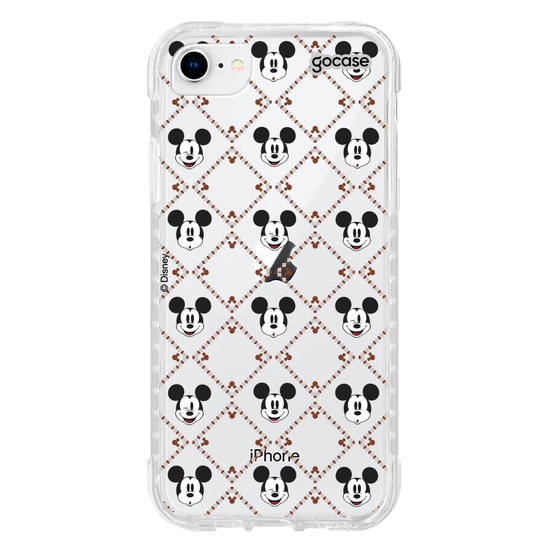 Capinha para celular  Mickey - Padrão Xadrez com Iniciais