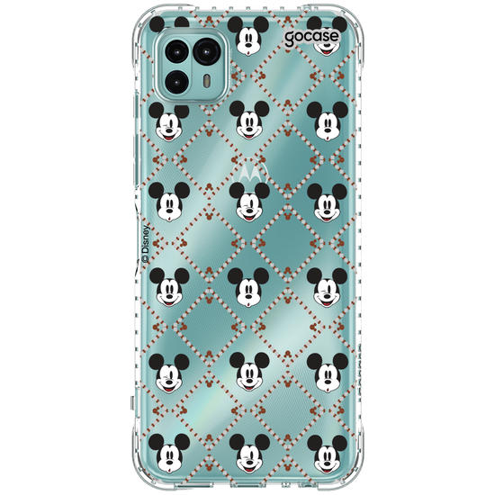 Capinha para celular  Mickey - Padrão Xadrez com Iniciais