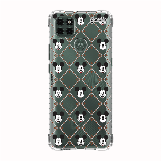 Capinha para celular  Mickey - Padrão Xadrez com Iniciais