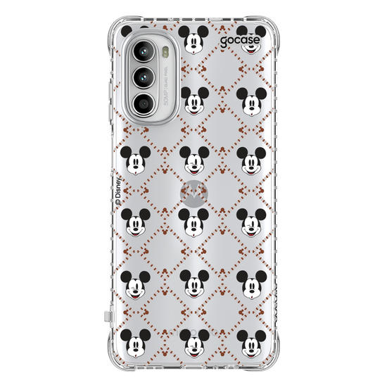 Capinha para celular  Mickey - Padrão Xadrez com Iniciais