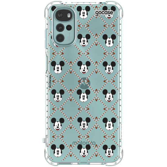 Capinha para celular  Mickey - Padrão Xadrez com Iniciais