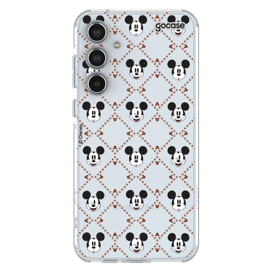 Capinha para celular  Mickey - Padrão Xadrez com Iniciais