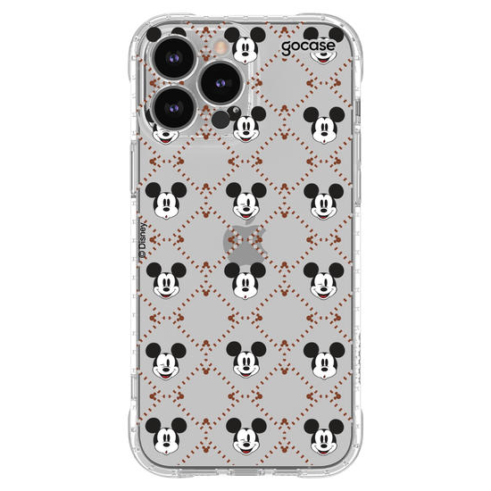Capinha para celular  Mickey - Padrão Xadrez com Iniciais