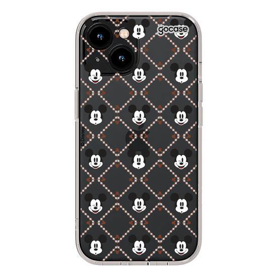 Capinha para celular  Mickey - Padrão Xadrez com Iniciais