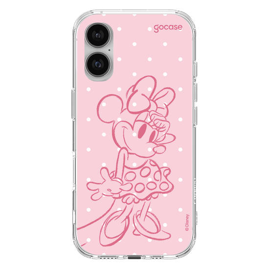 Capinha para celular  Minnie - Pink Poá
