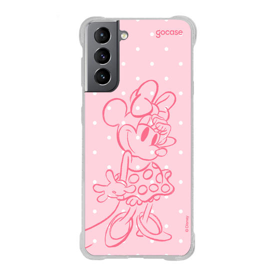 Capinha para celular  Minnie - Pink Poá