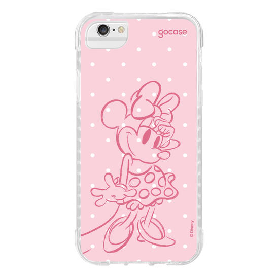 Capinha para celular  Minnie - Pink Poá